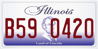 IL license plate B590420