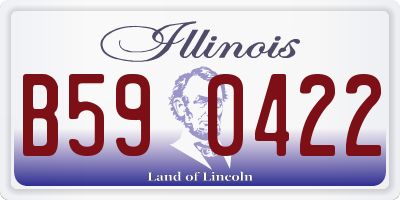 IL license plate B590422