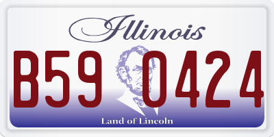 IL license plate B590424