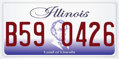 IL license plate B590426