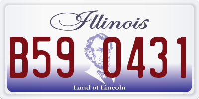IL license plate B590431