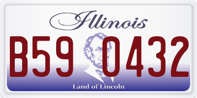 IL license plate B590432