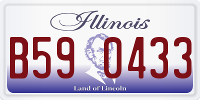 IL license plate B590433