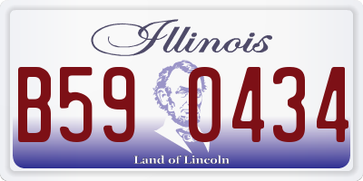 IL license plate B590434