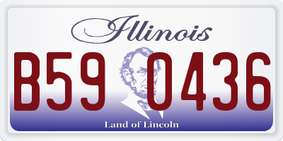 IL license plate B590436