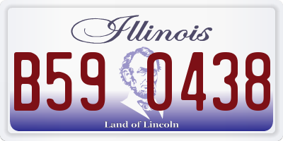 IL license plate B590438