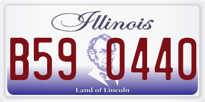 IL license plate B590440