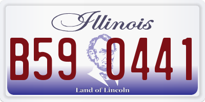 IL license plate B590441