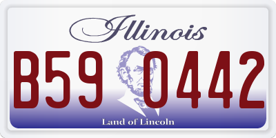 IL license plate B590442