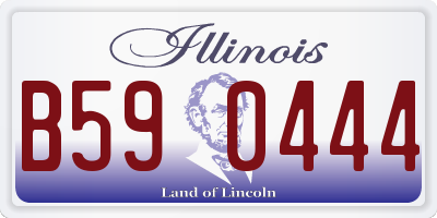 IL license plate B590444