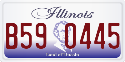 IL license plate B590445