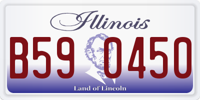 IL license plate B590450