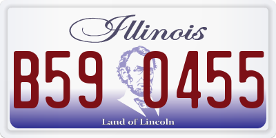 IL license plate B590455