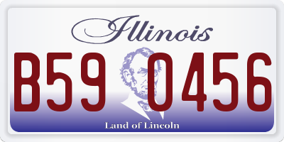 IL license plate B590456