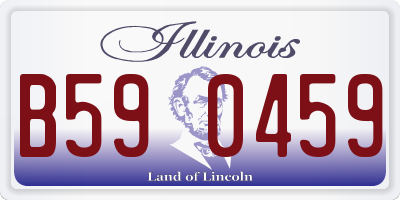 IL license plate B590459