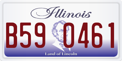 IL license plate B590461