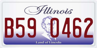 IL license plate B590462