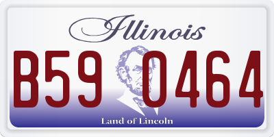 IL license plate B590464