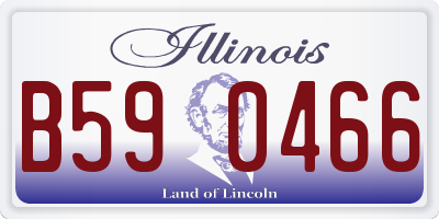 IL license plate B590466