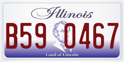 IL license plate B590467