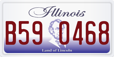 IL license plate B590468