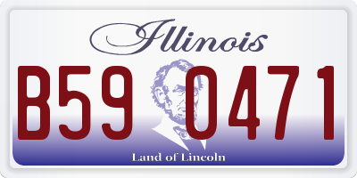IL license plate B590471