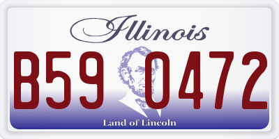 IL license plate B590472