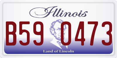 IL license plate B590473