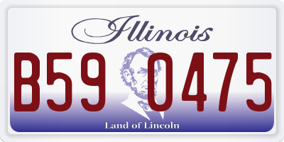 IL license plate B590475