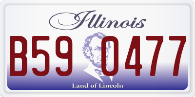 IL license plate B590477
