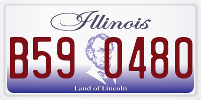 IL license plate B590480