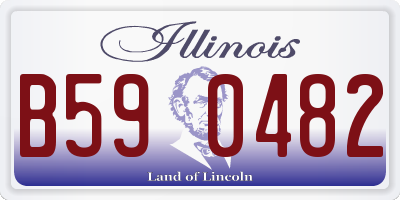 IL license plate B590482