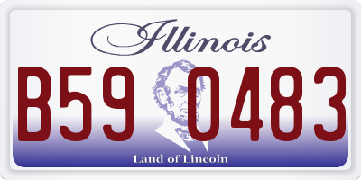 IL license plate B590483