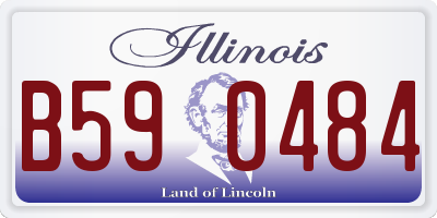 IL license plate B590484