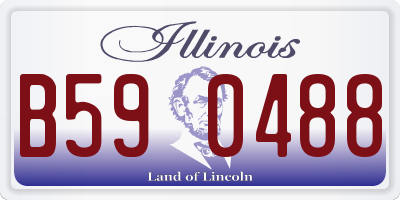 IL license plate B590488