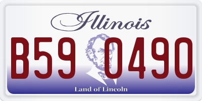 IL license plate B590490