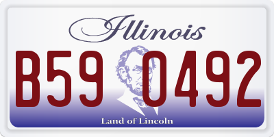 IL license plate B590492