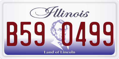 IL license plate B590499