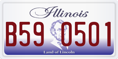 IL license plate B590501