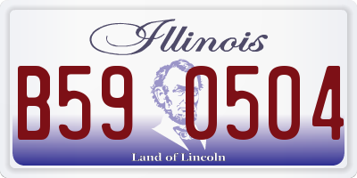 IL license plate B590504