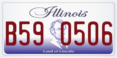 IL license plate B590506