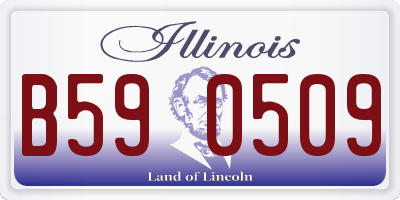 IL license plate B590509