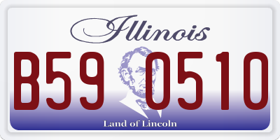 IL license plate B590510