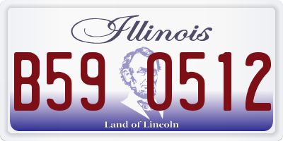 IL license plate B590512