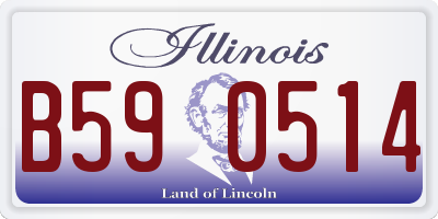 IL license plate B590514