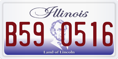 IL license plate B590516