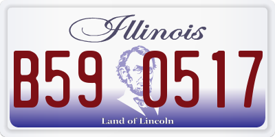 IL license plate B590517