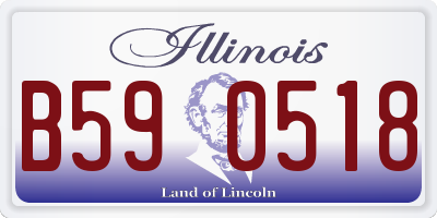 IL license plate B590518