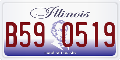 IL license plate B590519