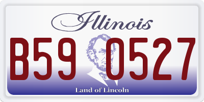 IL license plate B590527